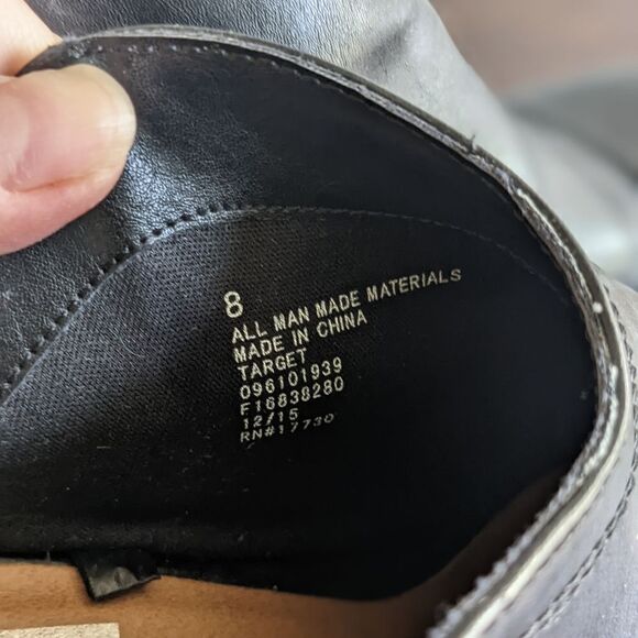 DV Dolce Vita Black Slip-on Open Heeled Ankle Booties - Picture 6 of 8